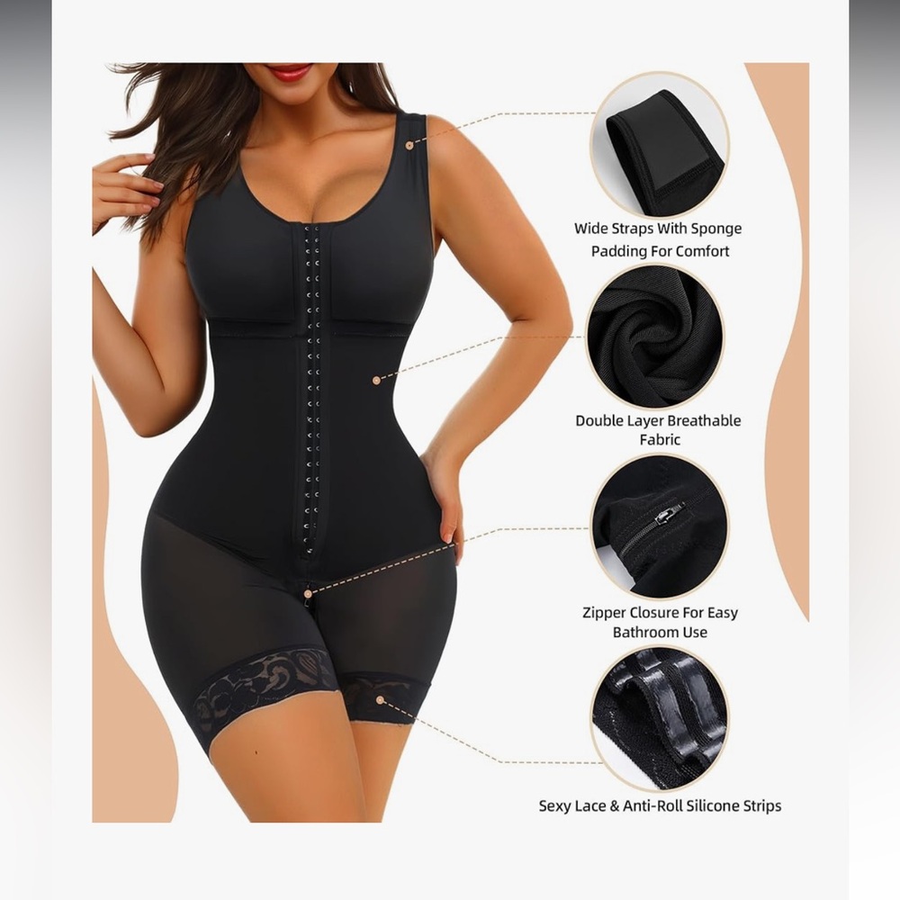 Black Shapewear Bodysuit- FAJA